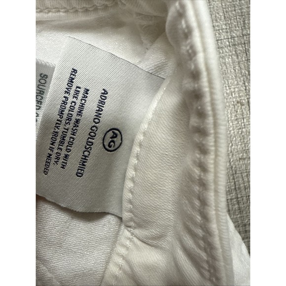 AG Adriano Goldschmied Size 28R  Women's Legging Ankle Super Skinny White Jeans - Picture 6 of 9